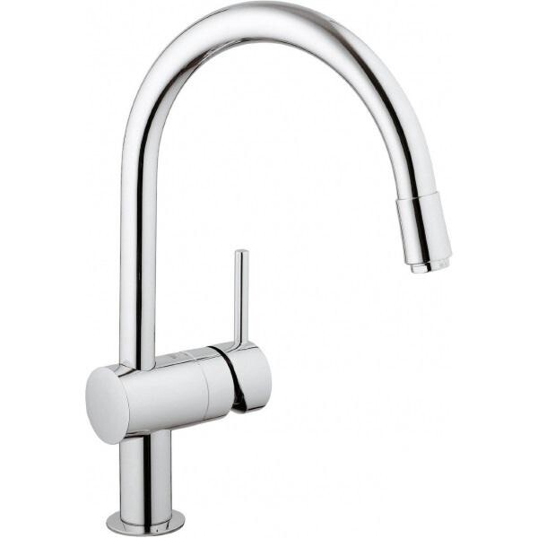 

Смеситель для кухни Grohe Minta с выдвижным C-изливом, хром
