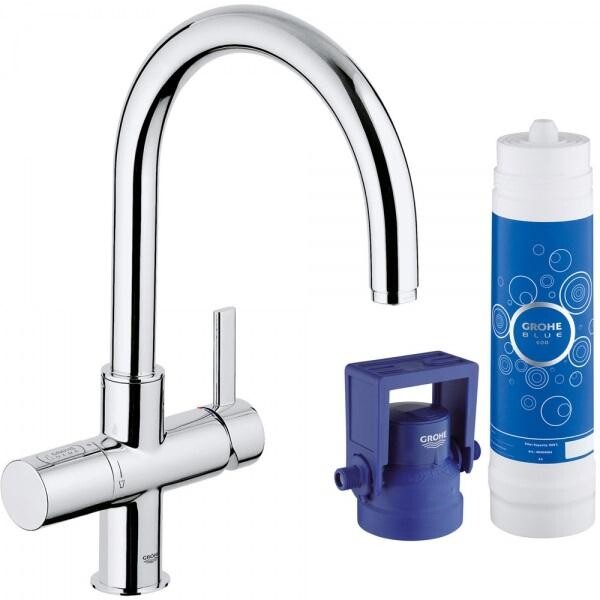 

Смеситель для кухни Grohe Blue Pure хром