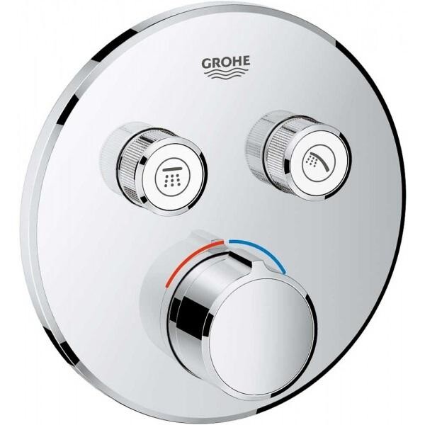 

Смеситель-термостат для ванны/душа Grohe SmartControl, 2 потребитель
