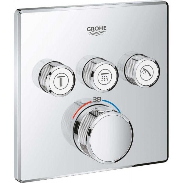 

Смеситель-термостат для ванны идуша Grohe Grohtherm SmartControl, 3 потребитель