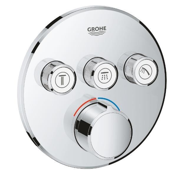 

Смеситель-термостат для ванны и душа Grohe Grohtherm SmartControl, 3 потребитель