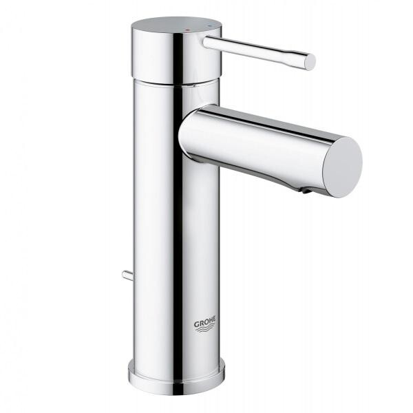 

Смеситель для раковины Grohe Essence New S-Size, со сливным гарнитуром