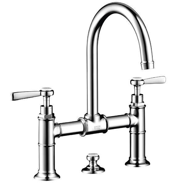 

Смеситель для раковины Axor Montreux 220, на 3 отверстия, 2-х рычажный, хром