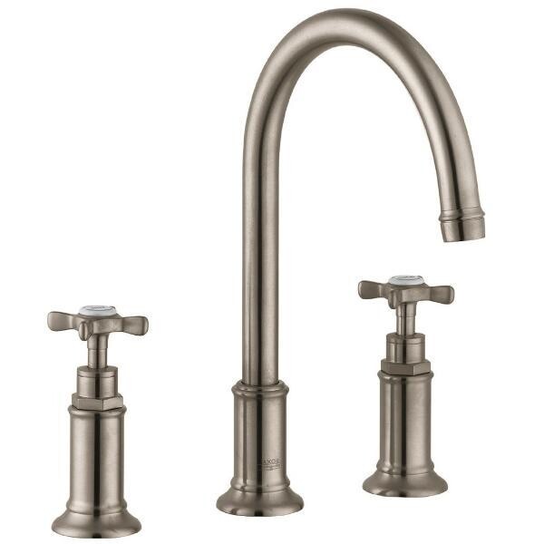 

Смеситель для раковины Axor Montreux 180, на 3 отверстия, никель