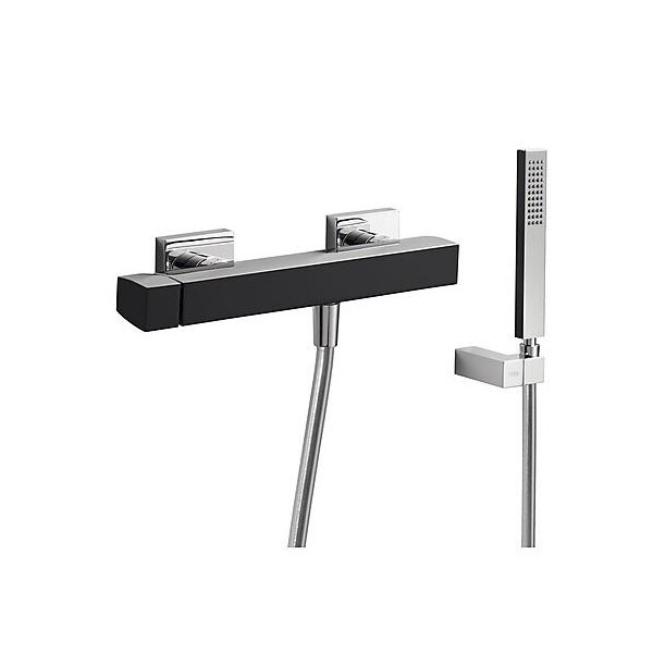 

Смеситель для ванны и душа Tres Slim Exclusive черный-хром