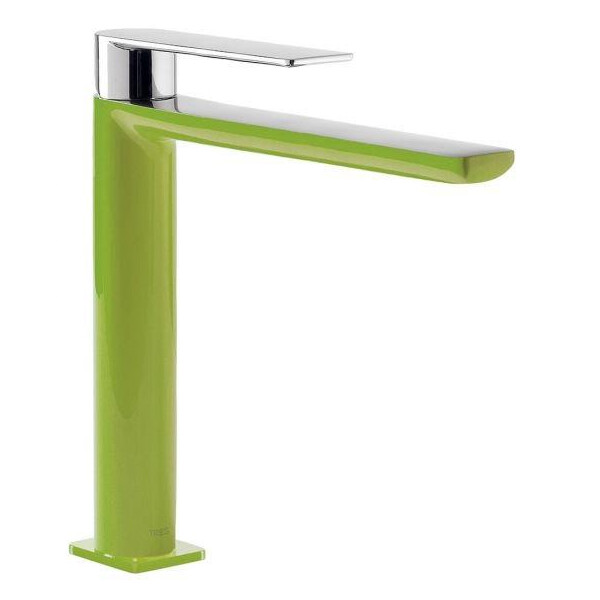 

Смеситель для умывальника Tres Loft Colors 240 зеленый-хром