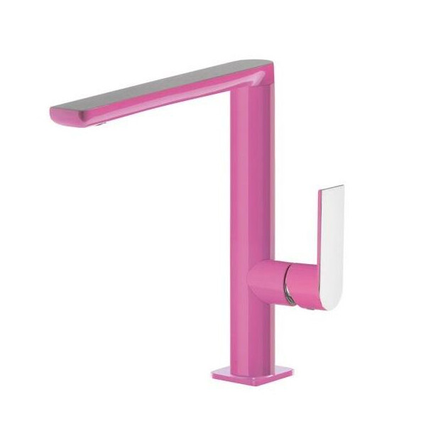 

Смеситель для умывальника Tres Loft Colors 235 розовый-хром