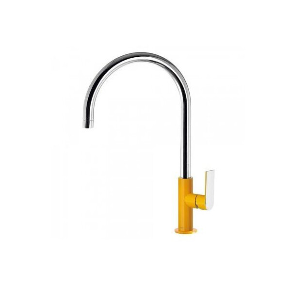 

Смеситель для кухни Tres Loft 420 желтый-хром