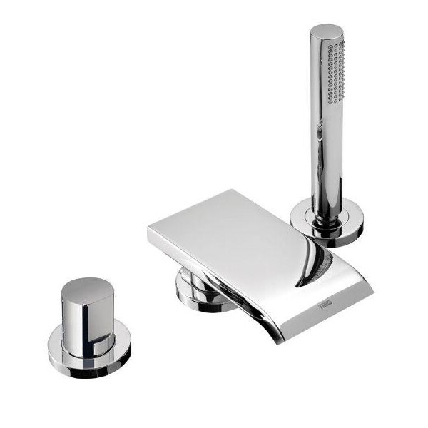 

Смеситель на борт ванны Tres Max, каскадный излив