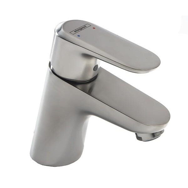 

Смеситель для раковины HANSGROHE Planis Steel optic однорычажный