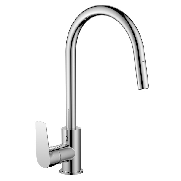 

Смеситель для кухни ROZZY JENORI RAINBOW выдвижная лека 1,5 м, хром 35мм