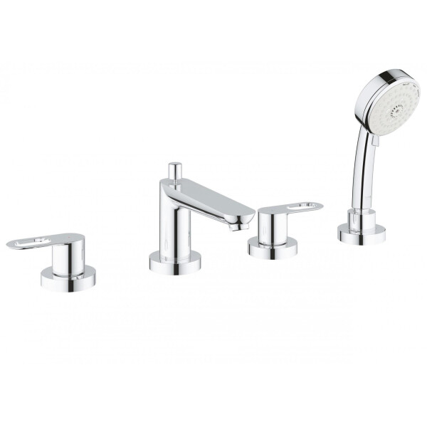 

Смеситель для ванны GROHE BauLoop двухвентильный на борт ванны с душем, хром