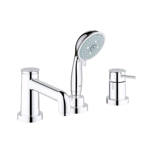 

Смеситель для ванны GROHE BauClassic однорычажный на 3 отверстия