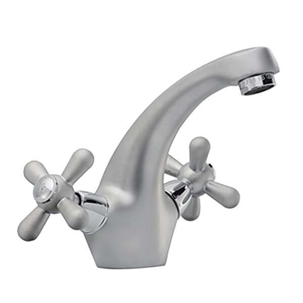 

Смеситель для умывальника двухвентильный HAIBA DOMINOX SATIN HB0072