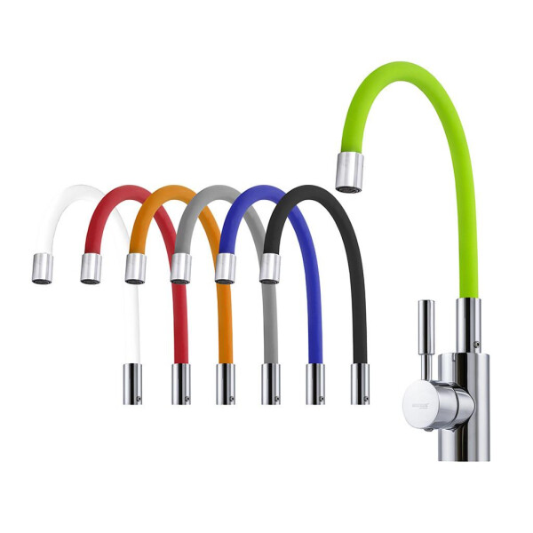 

Смеситель для кухни с гибким изливом MIXXUS RAINBOW 027 MI0556