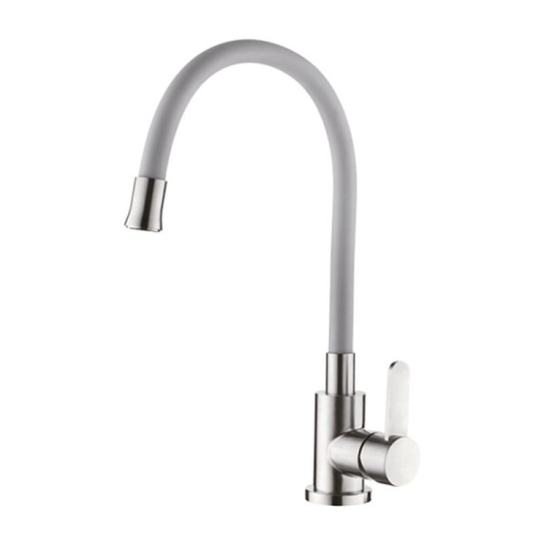 

Смеситель для кухни с гибким силиконовым изливом IBERGRIF M22119-9 IB0065