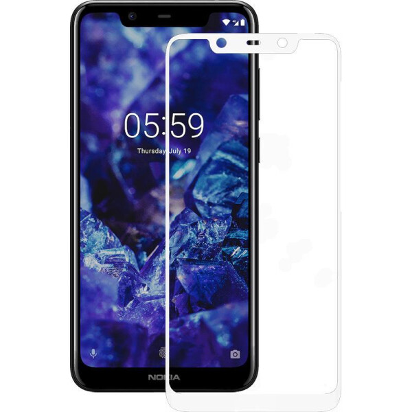 

Защитное стекло Mocolo 2.5D Full Cover Tempered Glass Nokia 5.1 Plus White