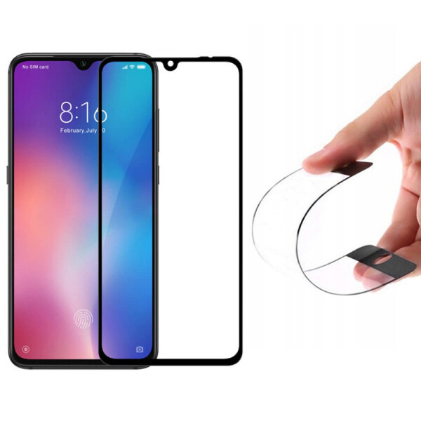 

Гибкое защитное стекло Nano (full glue) (без упак.) для Xiaomi Mi CC9 / Mi 9 Lite
