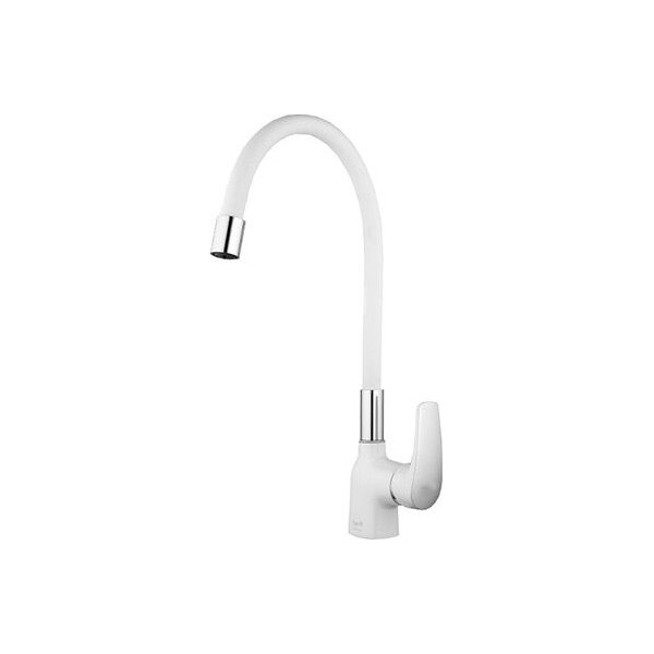 

Смеситель для кухни Frap F4453-03 с гибким изливом белый