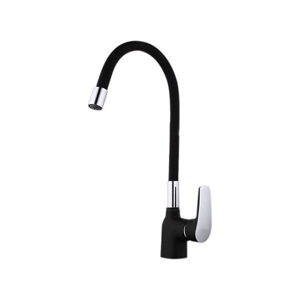 

Смеситель для кухни Frap F4453-04 с гибким изливом черный