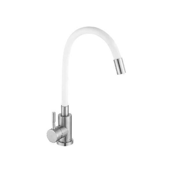 

Смеситель для кухни Wezer EKO4X-01W с гибким изливом