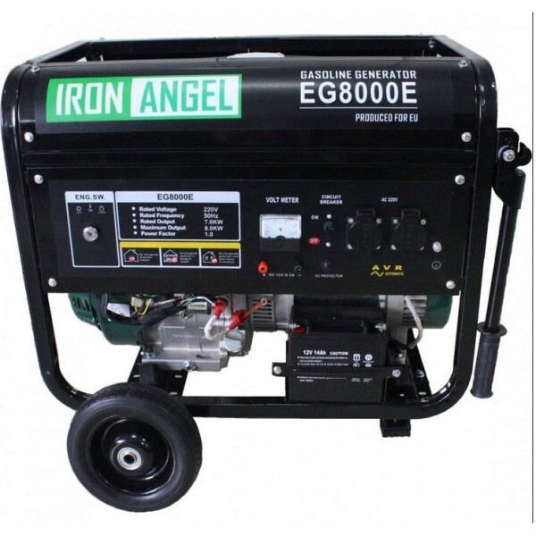 

Генератор IRON ANGEL EG 8000 E