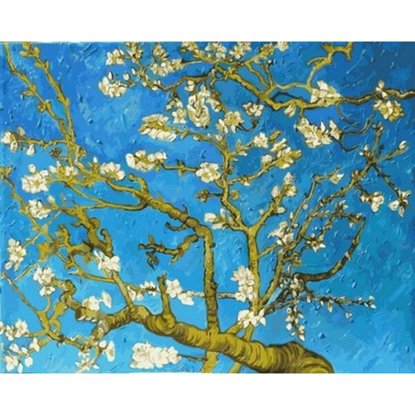 

Картина по номерам Цветущие ветки миндаля, 40x50 см., Babylon