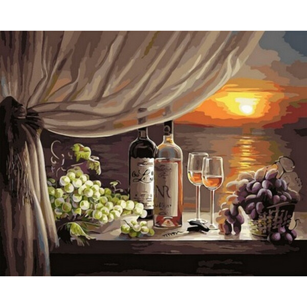 

Картина по номерам Вино на закате, 40x50 см., Babylon