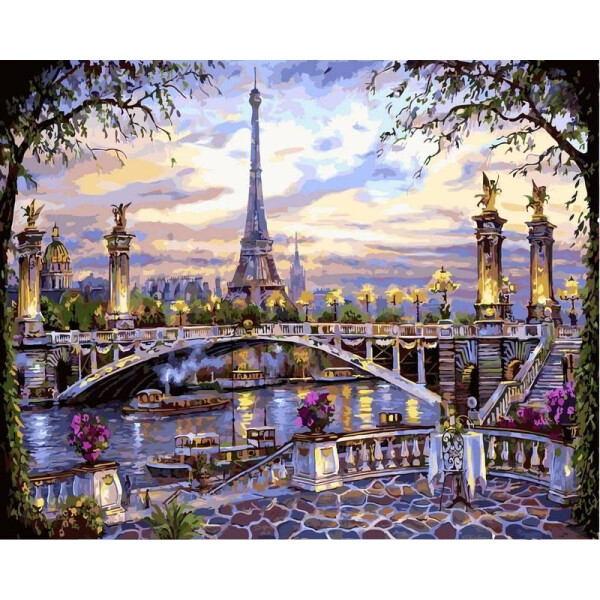 

Картина по номерам Воспоминания о Париже. Худ. Роберт Файнэл, 40x50 см., Babylon