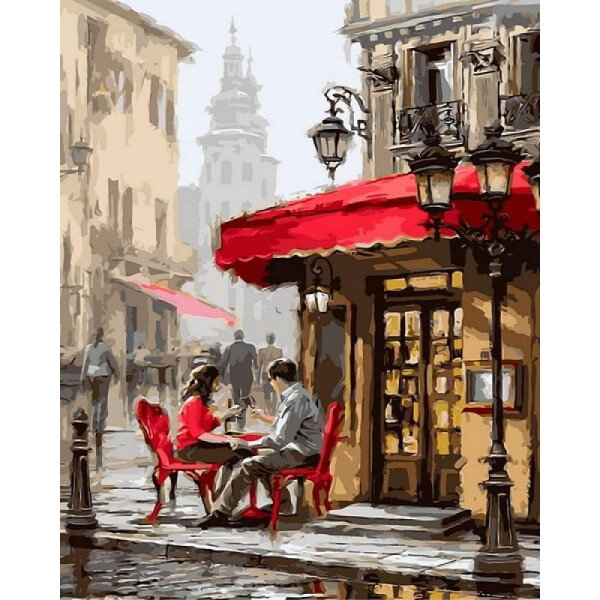 

Картина по номерам Лондонское кафе. Худ. Ричард Макнейл, 40x50 см., Babylon