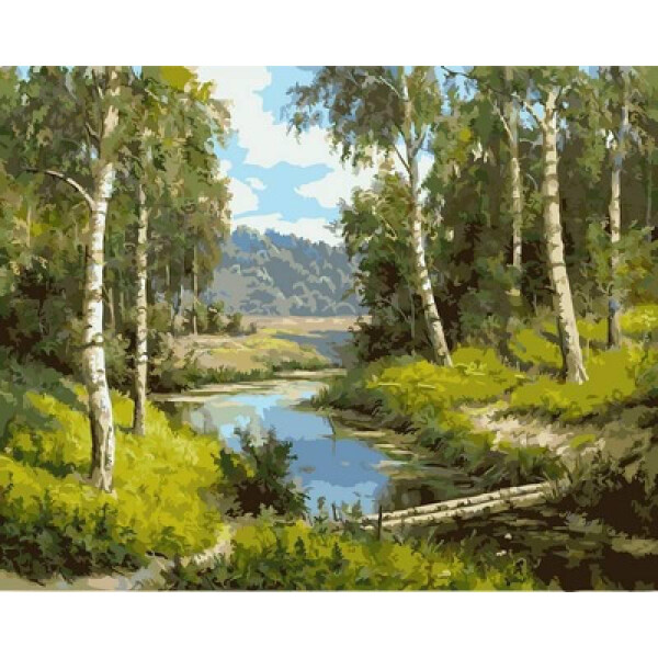 

Картина по номерам Мостик через речку, 40x50 см., Babylon