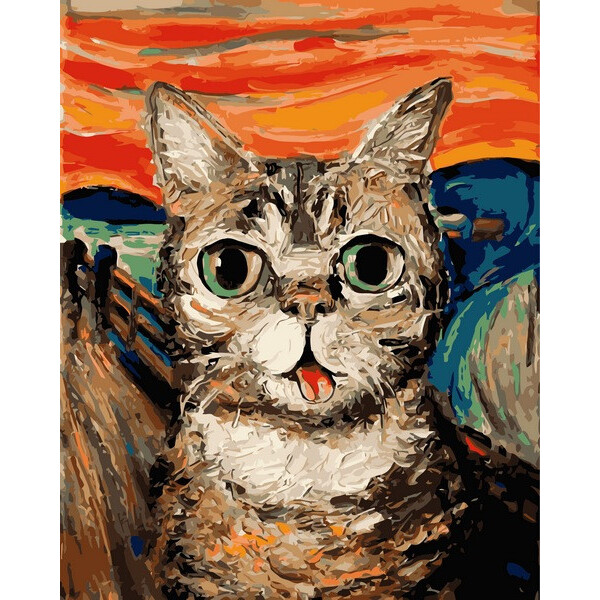 

Картина по номерам Кот Мунка, 40x50 см., Mariposa