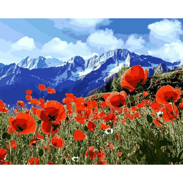 

Картина по номерам Поле маков, 40x50 см., Mariposa