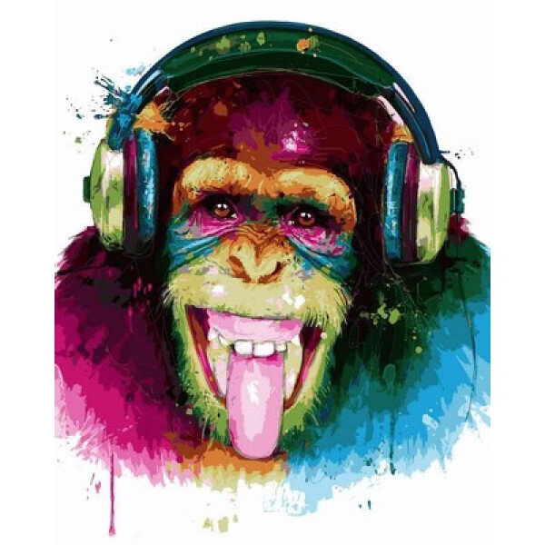 

Картина по номерам DJ Monkey. Худ. Патрис Мурчиано, 40x50 см., Babylon
