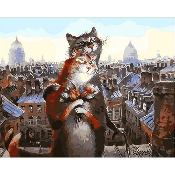 

Картина по номерам Коты романтики. Худ. Владимир Румянцев, 40x50 см., Mariposa