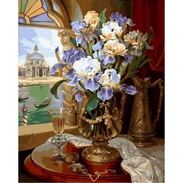 

Картина по номерам Венецианские ирисы. Худ. Владимир Абат-Черкасов, 40x50 см., Babylon