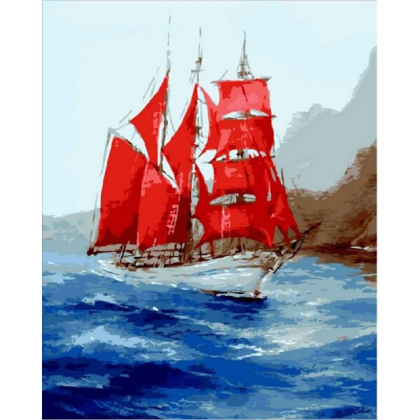 

Картина по номерам Под алыми парусами. Худ. Ирина Мысова, 40x50 см., Mariposa