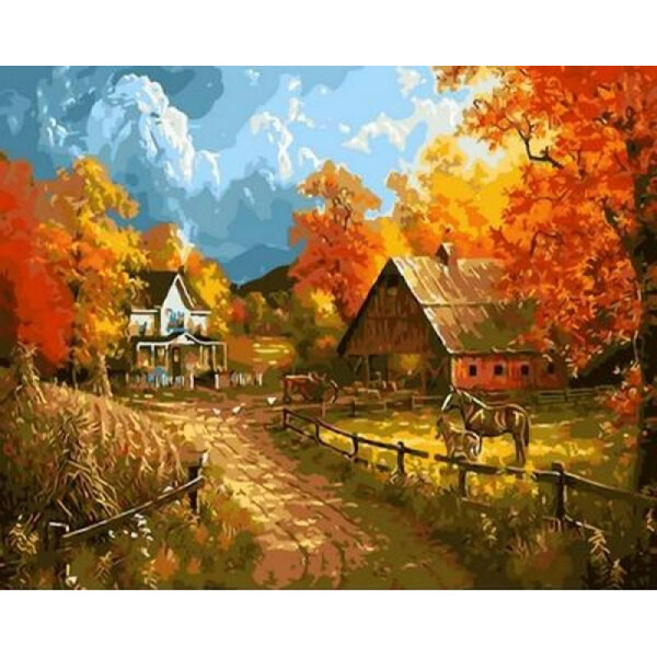 

Картина по номерам Сельский пейзаж . Худ. Абрахам Хантер, 40x50 см., Mariposa