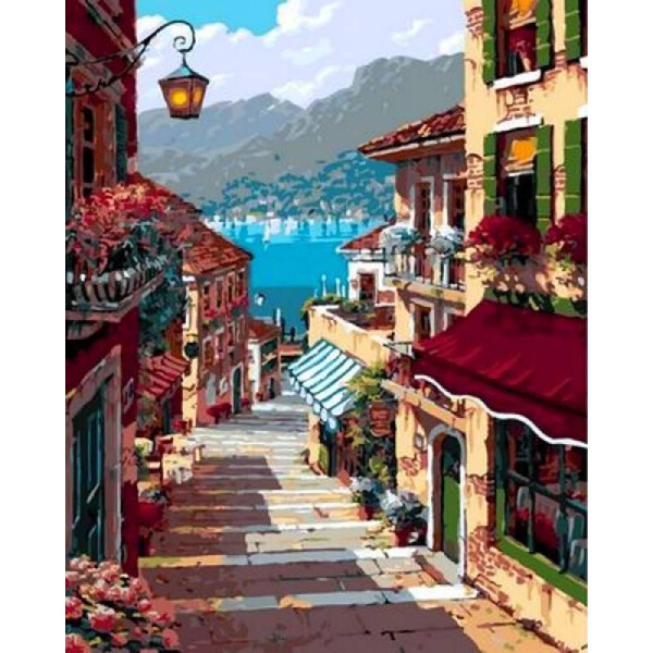 

Картина по номерам Поселок Белладжио, 40x50 см., Mariposa
