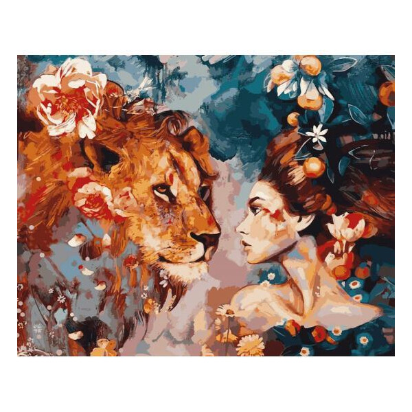 

Картина по номерам Преданный лев, 50x65 см., Babylon