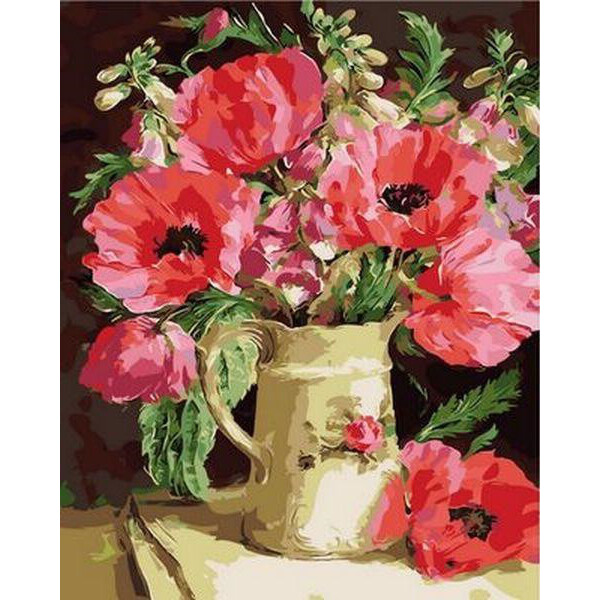 

Картина по номерам Букет из маков и акации. Худ. Коттерил Анне , 40x50 см., Mariposa