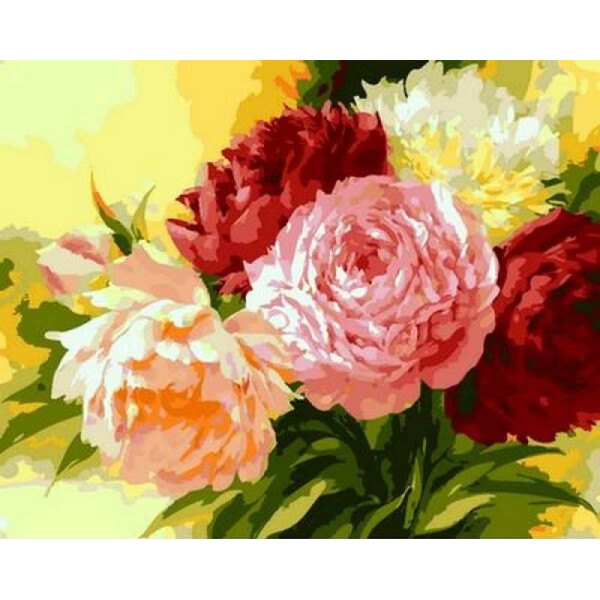 

Картина по номерам Шикарные пионы. Худ. Игорь Левашов, 40x50 см., Mariposa