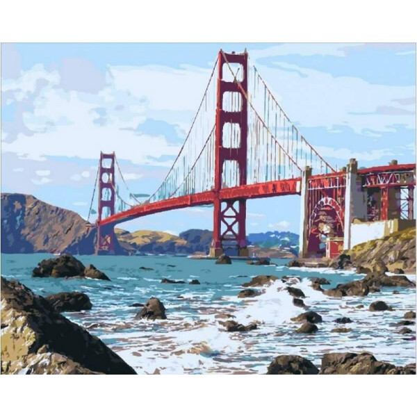 

Картина по номерам Мост Золотые ворота , 40x50 см., Mariposa