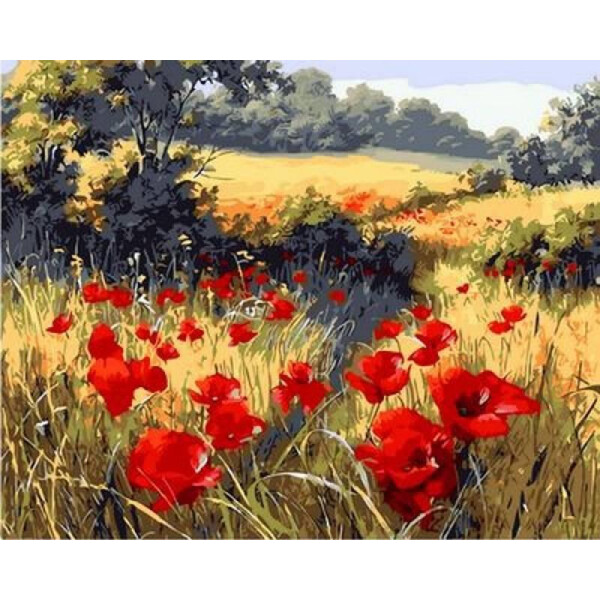 

Картина по номерам Тропинка среди маков. Худ. Дипнал Мари, 40x50 см., Mariposa