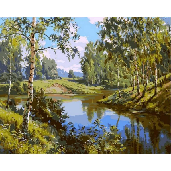 

Картина по номерам Тихая речка. Худ. Игорь Прищепа, 40x50 см., Babylon