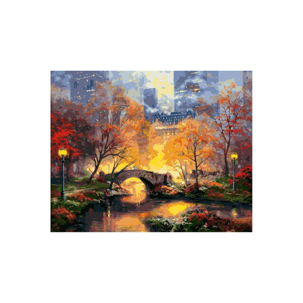 

Картина по номерам Центральный парк осенью. Худ. Томас Кинкейд, 40x50 см., Babylon