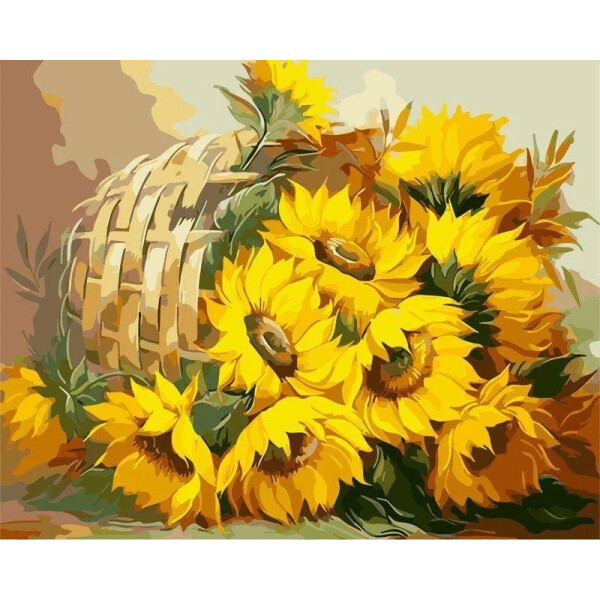 

Картина по номерам Корзина подсолнухов, 40x50 см., Art Story