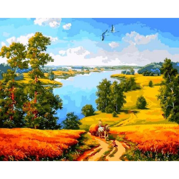 

Картина по номерам Деревенская дорога, 40x50 см., Mariposa