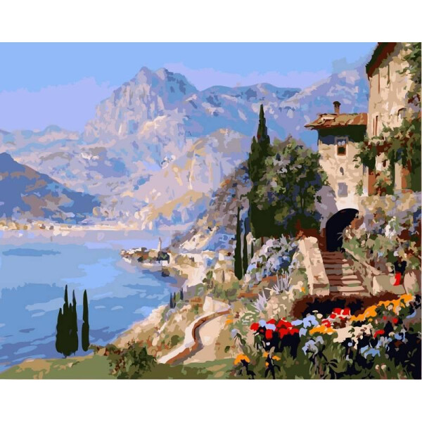 

Картина по номерам Средиземноморский пейзаж. Худ. Алоис Арнеггер, 40x50 см., Babylon