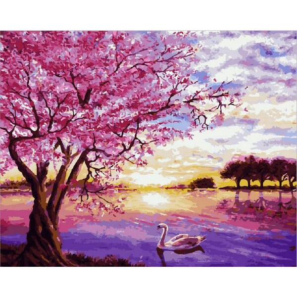

Картина по номерам Закат в розовых тонах. Худ. Энн Мари Бон, 40x50 см., Mariposa
